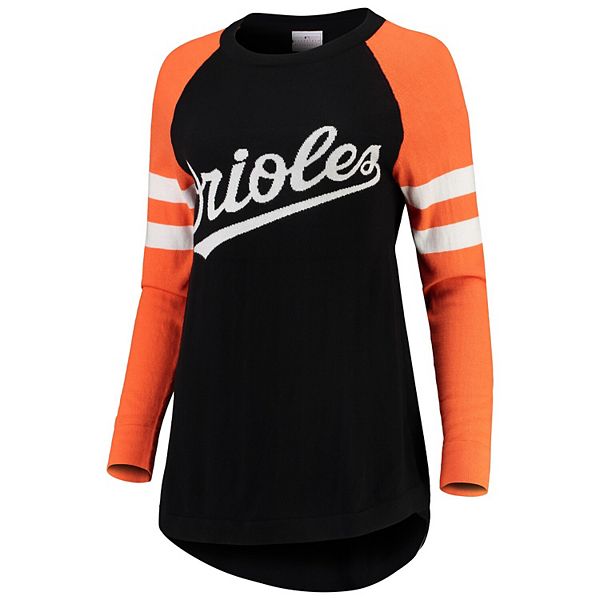 47 Women's Baltimore Orioles Black Long Sleeve T-Shirt