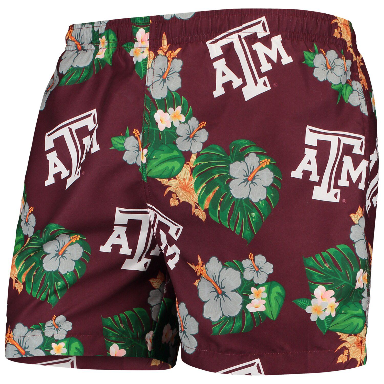 maroon swim trunks