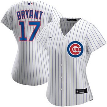 Chicago Cubs Nike Official Replica Home Jersey - Mens with Bryant 17  printing