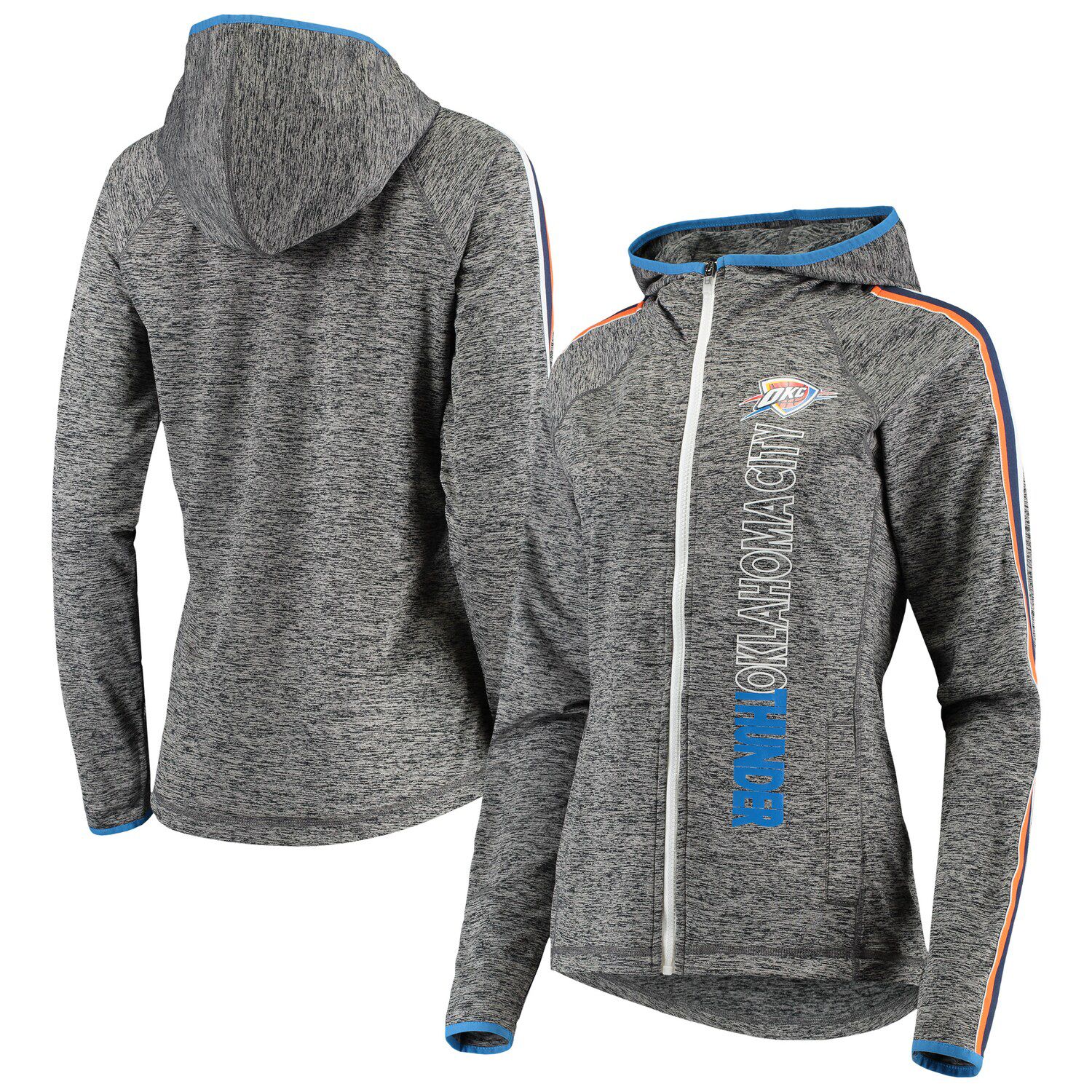 Women's WEAR by Erin Andrews Black Denver Broncos Sponge Fleece Full-Zip  Hoodie