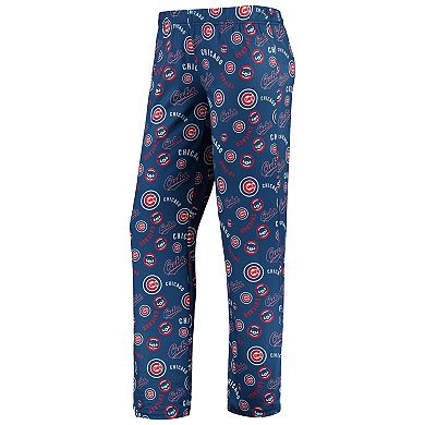 Women's Royal Chicago Cubs Retro Print Sleep Pants