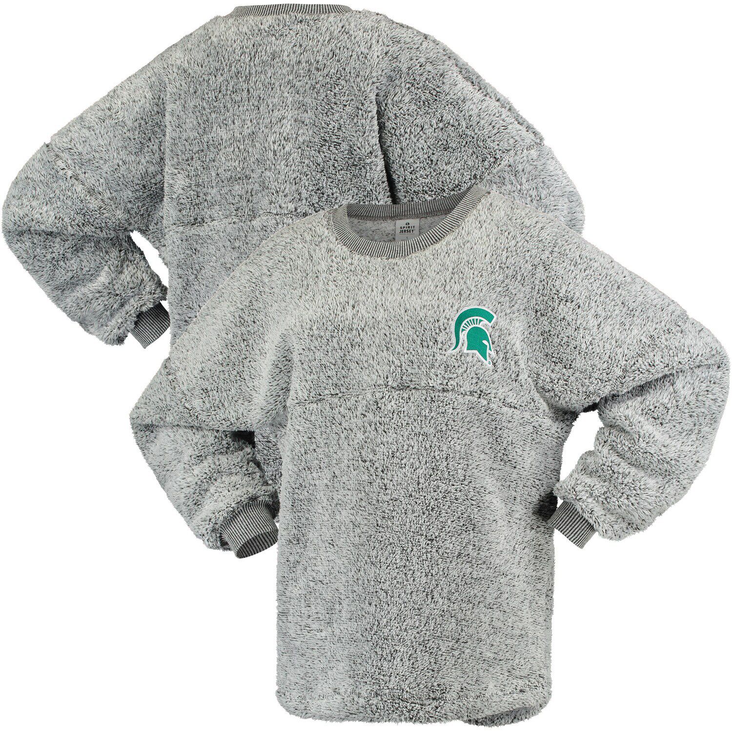 oversized sherpa pullover