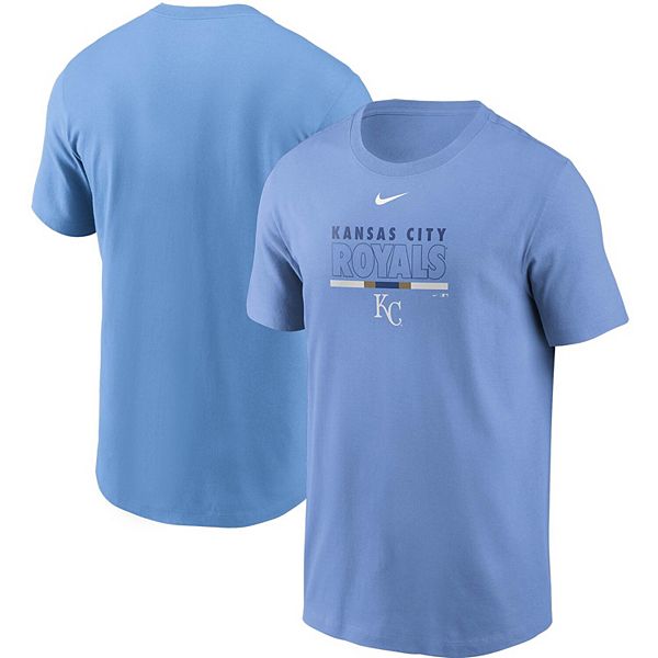 Nike Kansas City Royals Blue Color Bar Long Sleeve T Shirt