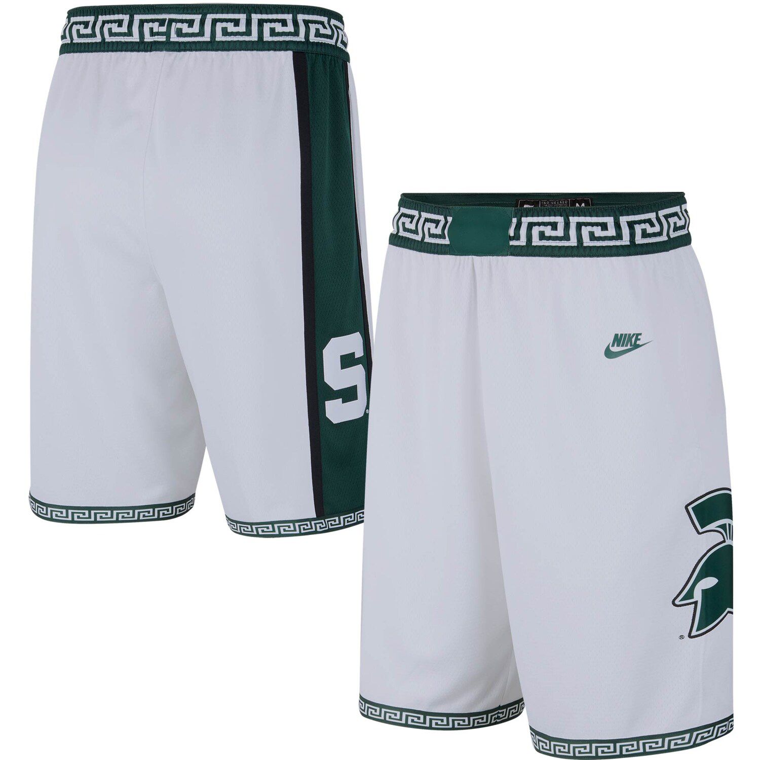 white nike basketball shorts