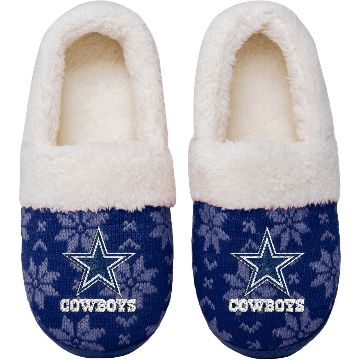 cowboys moccasin slippers