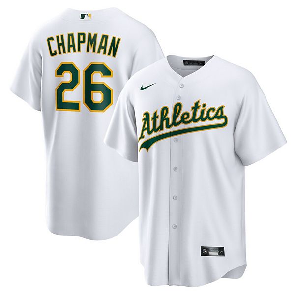 Men's Nike Matt Chapman White Oakland Athletics Home Replica Player Name  Jersey