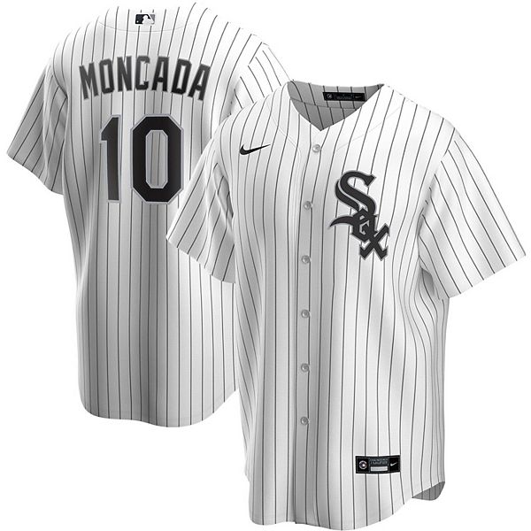 Men's Nike Yoan Moncada White Chicago White Sox Home Replica Player Name  Jersey