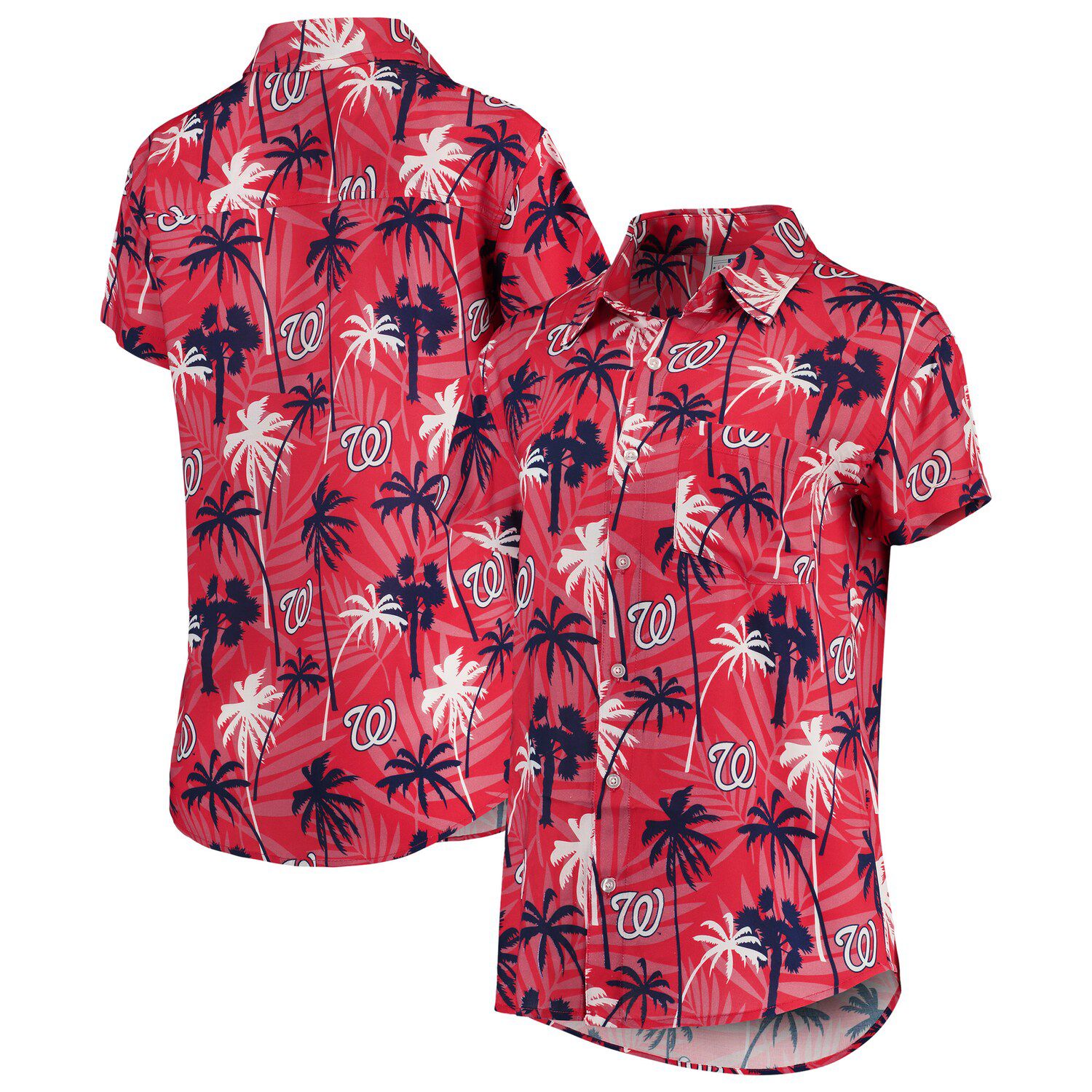 washington nationals button up shirt