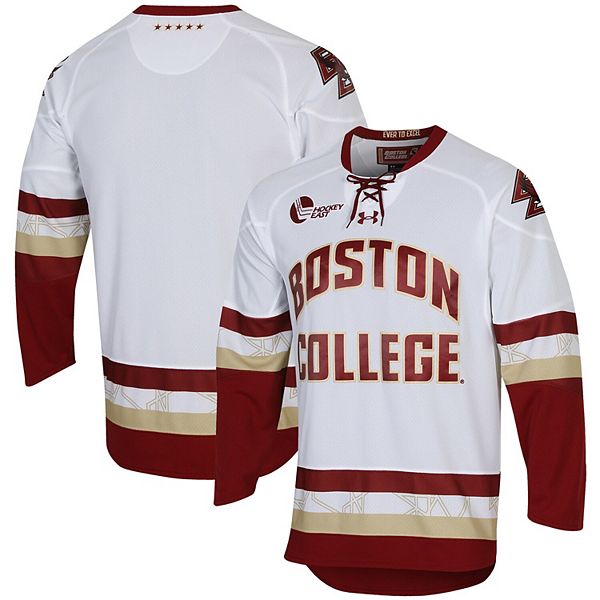 Men's Under Armour White Boston College Eagles Replica Performance College  Hockey Jersey