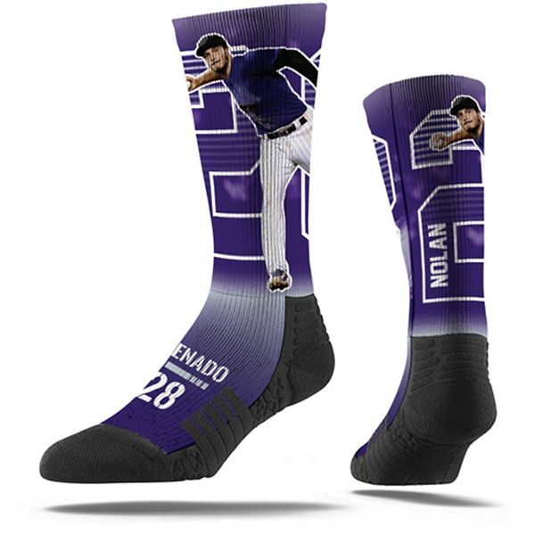 Purple Colorado Rockies Socks