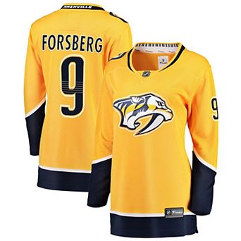 Women's Fanatics Branded Filip Forsberg Gold Nashville Predators Premier Breakaway Player Jersey