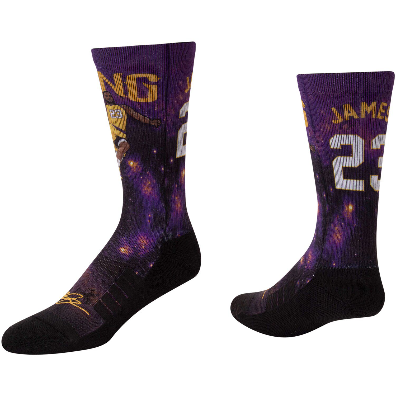 lebron james socks lakers