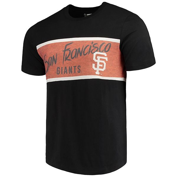 FOCO Men's Black San Francisco Giants Wordmark Panel T-shirt