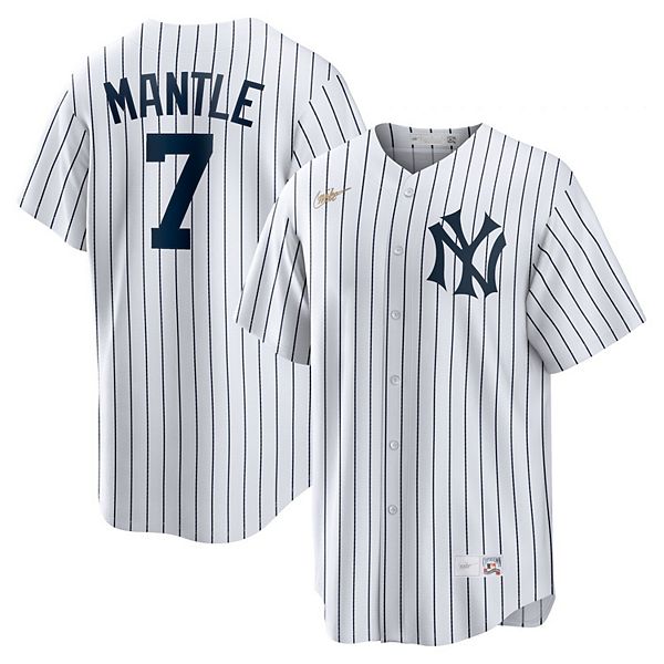 Men's Nike Mickey Mantle White New York Yankees Home Cooperstown