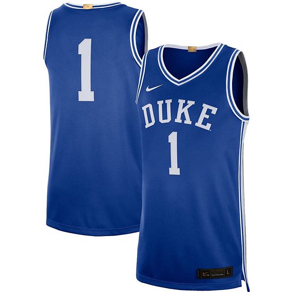 Men's Nike #1 Black Duke Blue Devils Hyper Elite Authentic Basketball Jersey