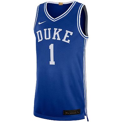 Men's Nike #1 Royal Duke Blue Devils Limited Basketball Jersey