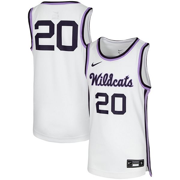 Youth Nike #20 White Kansas State Wildcats Replica Team Basketball Jersey