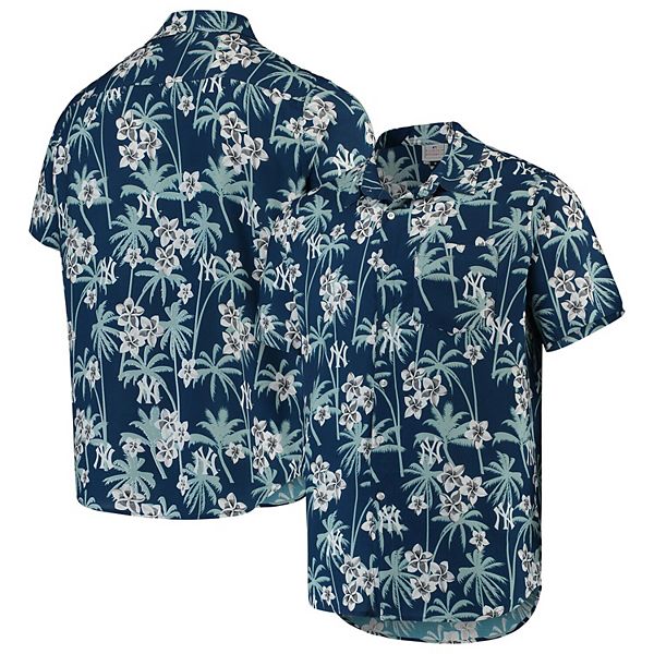 New York Yankees Hawaiian Shirt Plaid Baseball Pattern Vintage Print