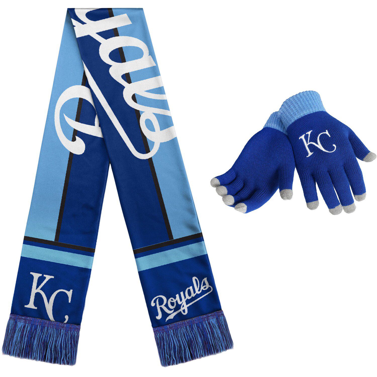 Image for Unbranded Women's Kansas City Royals Glove and Scarf Set at Kohl's.