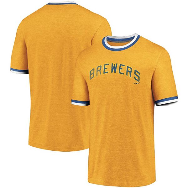 Fanatics Men's Branded Oatmeal Milwaukee Brewers True Classics