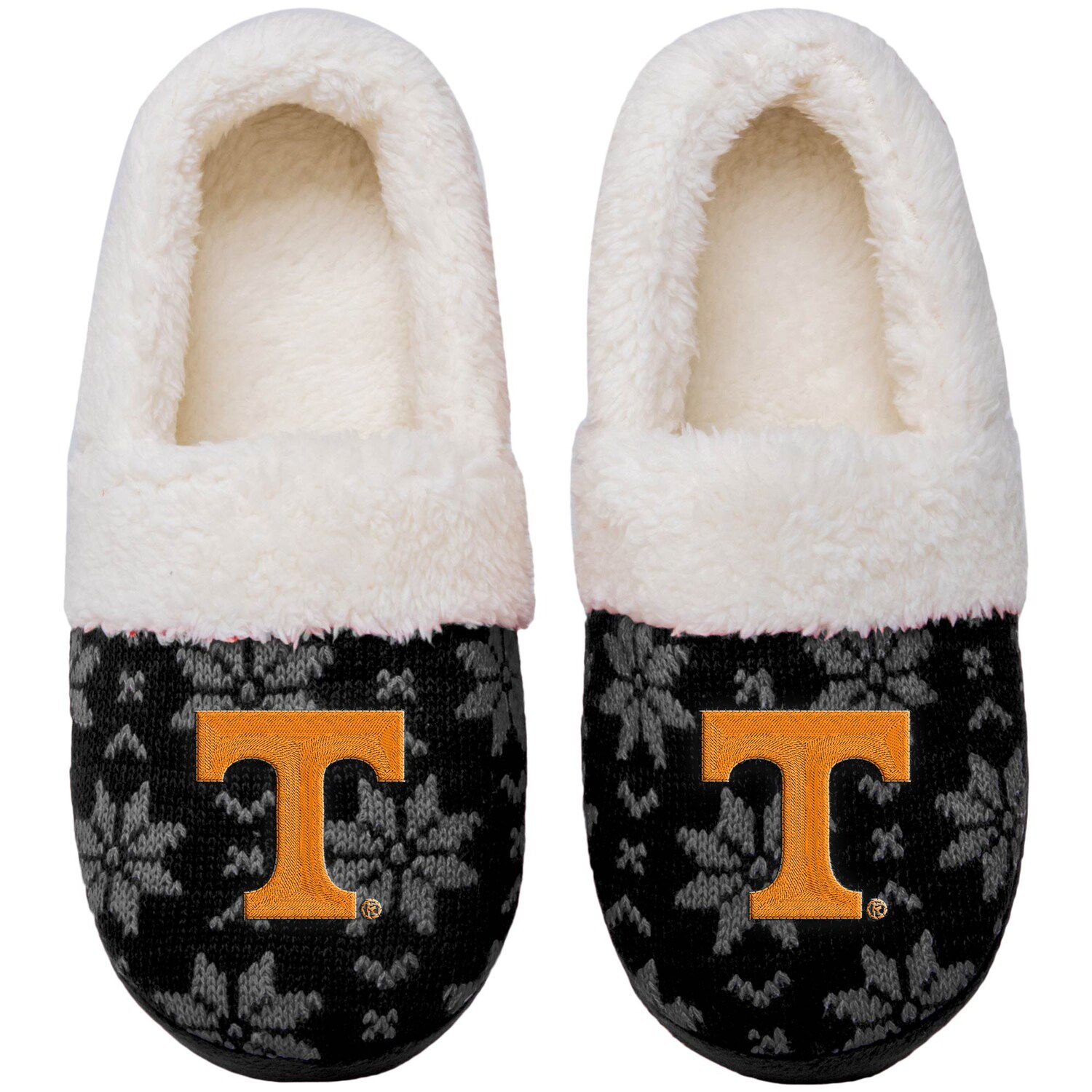 FOCO Tennessee Volunteers Big Logo Color Edge Slippers Black