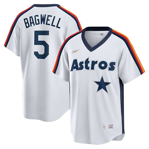 Men's Nike Jeff Bagwell White Houston Astros Home Cooperstown Collection  Logo Player Jersey