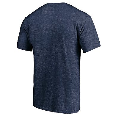 Men's Fanatics Branded Navy Detroit Tigers True Classics Throwback Logo Tri-Blend T-Shirt