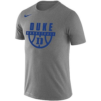 Men's Nike Heathered Gray Duke Blue Devils Basketball Drop Legend ...