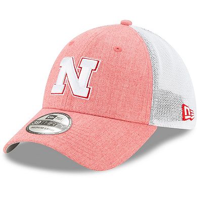 Men's New Era Scarlet Nebraska Cornhuskers Logo Turn 39THIRTY Flex Hat