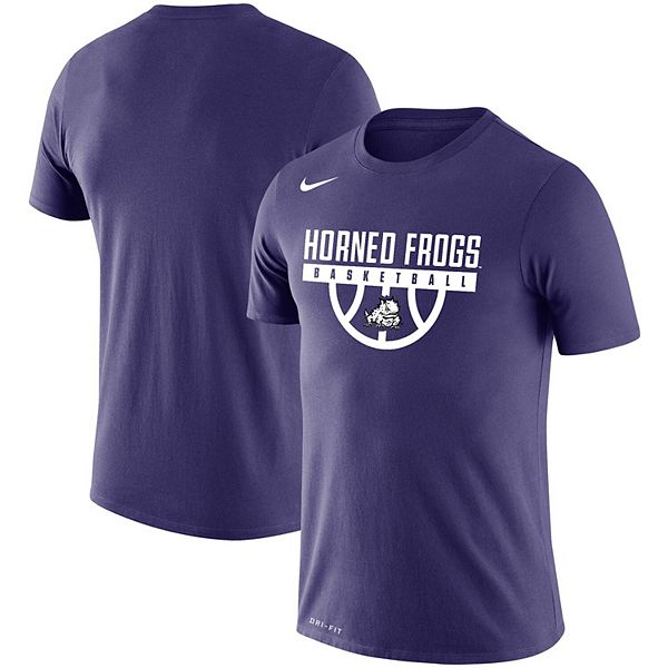Men's Nike Purple TCU Horned Frogs Basketball Drop Legend Performance T ...