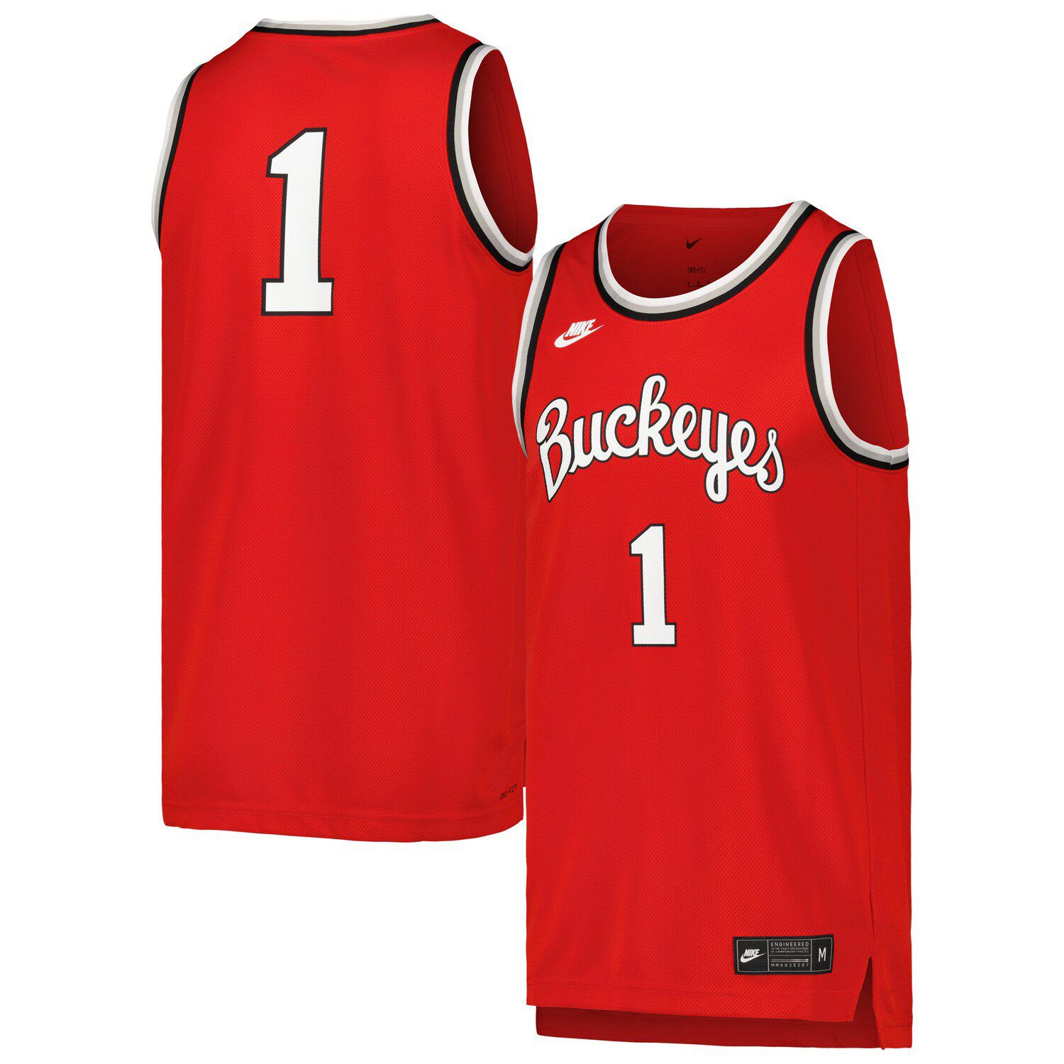 ohio state men's basketball jersey