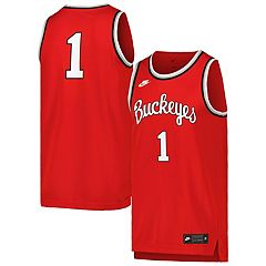 Men's Mitchell & Ness Nick Mangold Scarlet Ohio State Buckeyes Big Tall Legacy Jersey