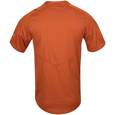 Men's Nike Texas Orange Texas Longhorns Vapor Untouchable Elite Replica Full-Button Baseball Jersey
