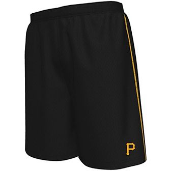 Men's Fanatics Branded Black Pittsburgh Pirates Big & Tall Mesh Shorts