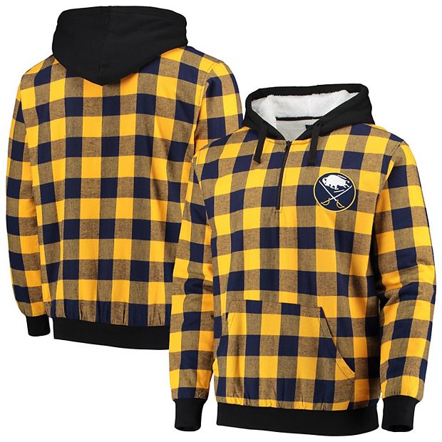 Quarter zip flannel pullover hot sale