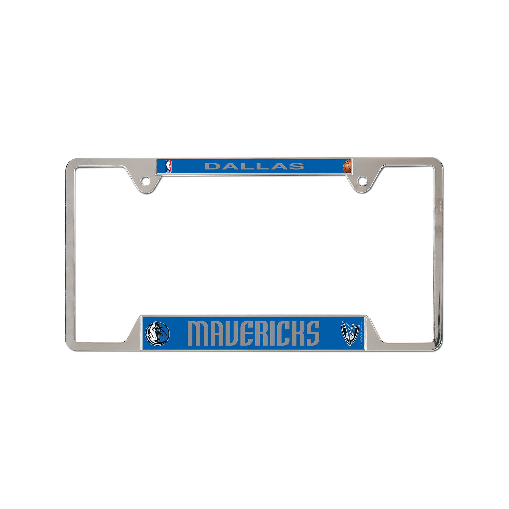 WinCraft Dallas Mavericks Chrome Plated Metal License Plate Frame, Team
