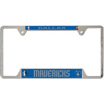 WinCraft Dallas Mavericks Chrome Plated Metal License Plate Frame