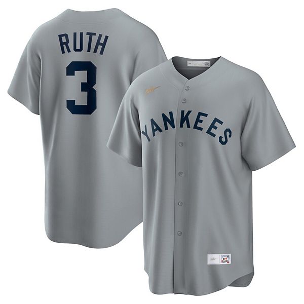 VTG Babe Ruth #3 New York Yankees Mirage Cooperstown Jersey Men's  LARGE