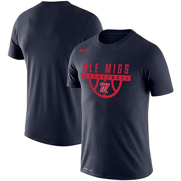 Men's Nike Navy Ole Miss Rebels Basketball Drop Legend Performance T-Shirt