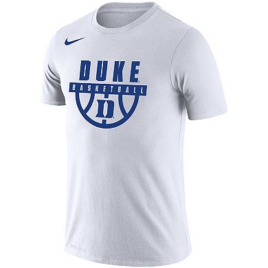 Men's Nike White Duke Blue Devils Basketball Drop Legend Performance T ...