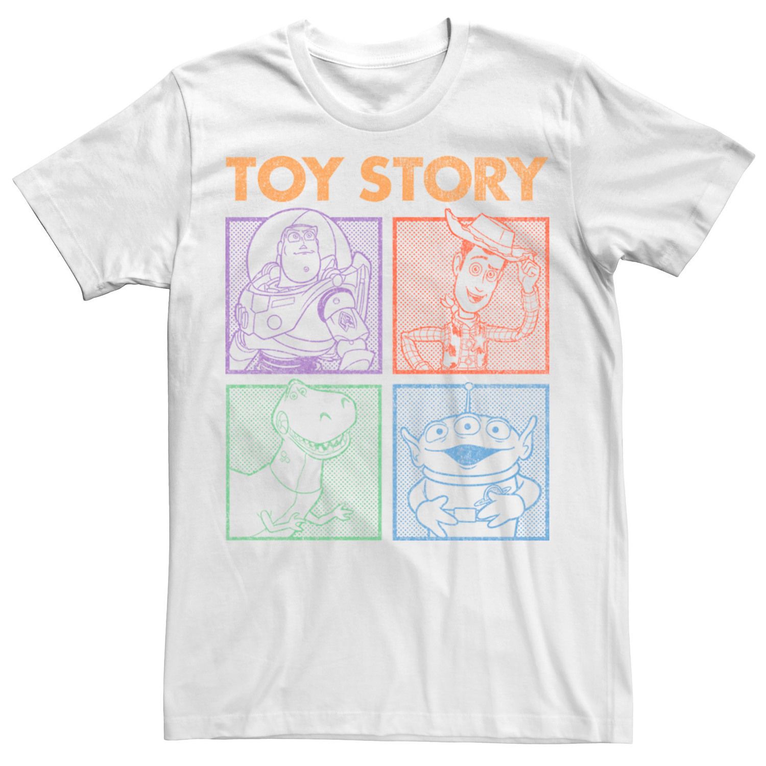 Image for Disney / Pixar Men's Toy Story Group Shot Dotted Panels Tee at Kohl's.