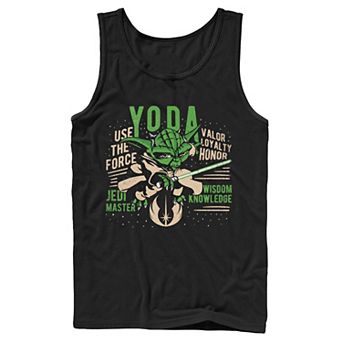 Men's Star Wars Clone Wars Yoda Jedi Master Portrait Tank Top