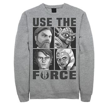 Men's Star Wars: Clone Wars Use The Force Character Box Up Sweatshirt