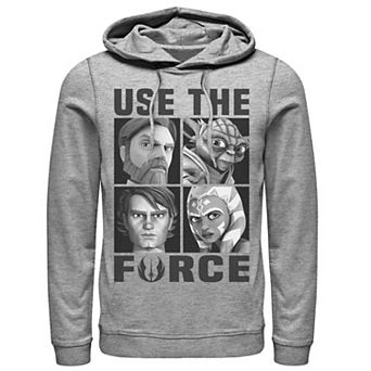 Men's Star Wars: Clone Wars Use The Force Character Box Up Hoodie