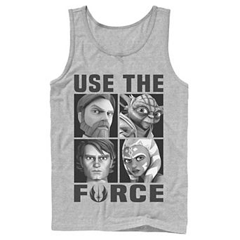 Men's Star Wars: Clone Wars Use The Force Character Box Up Tank Top