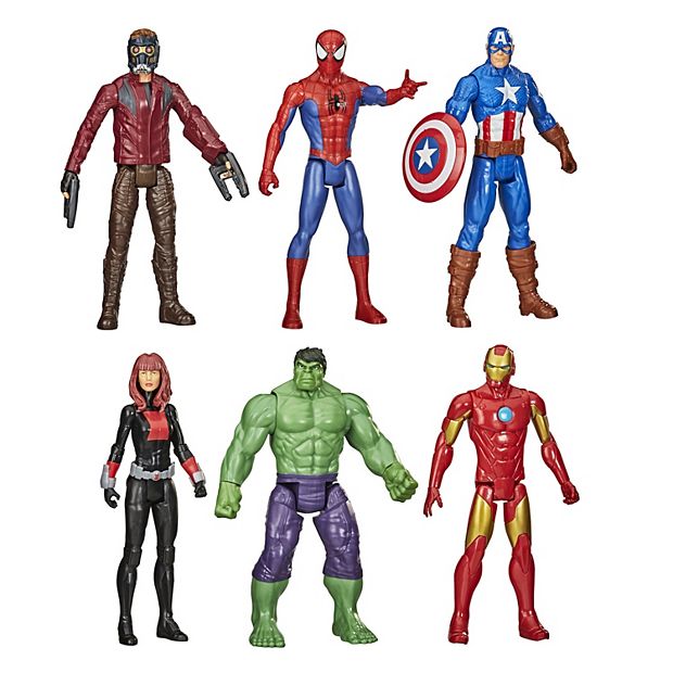 bancarrota Muchos caja registradora Marvel Avengers Titan Hero Series 6-Pack Action Figure Set by Hasbro