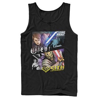 Men's Star Wars: The Clone Wars Jedi & Sith Panels Tank Top