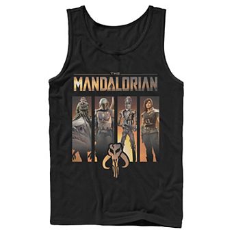 Men's Star Wars The Mandalorian Character Panel Tank Top