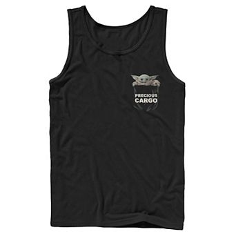 Men's Star Wars The Mandalorian The Child Precious Cargo Pocket Tank Top