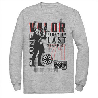 Men's Star Wars: Clone Wars Valor First In Last Standing Tee